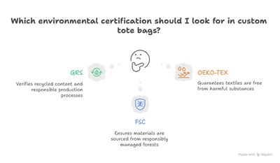 Certificacions mediambientals per a bosses personalitzades: GRS, FSC i OEKO-TEX